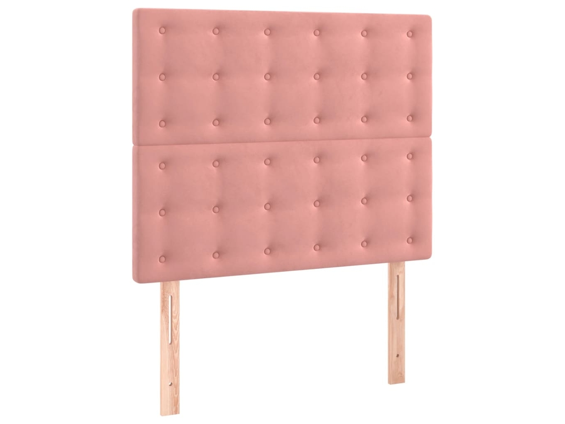 Cabeceira Rosa 80x5x118/128 Cm Veludo MAISON EXCLUSIVE