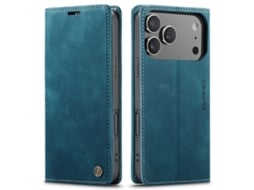Capa De Couro Estilo Flip Para Celular, Novo Design.azul - Iphone 15 Plus