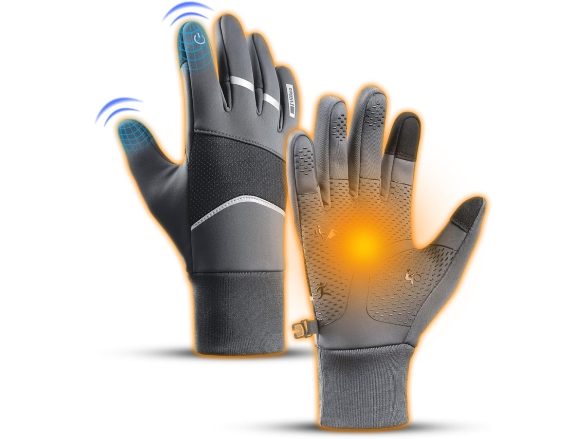 Luvas Térmicas De Inverno Para Corrida, Luvas Com Tela Sensível Ao Toque, Impermeáveis, Antiderrapantes, À Prova De Vento, Luvas P Aquaforge