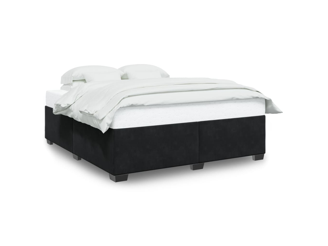 Bed Frame, Bed Frames Vidaxl Preto Veludo (200 X 200 Cm)