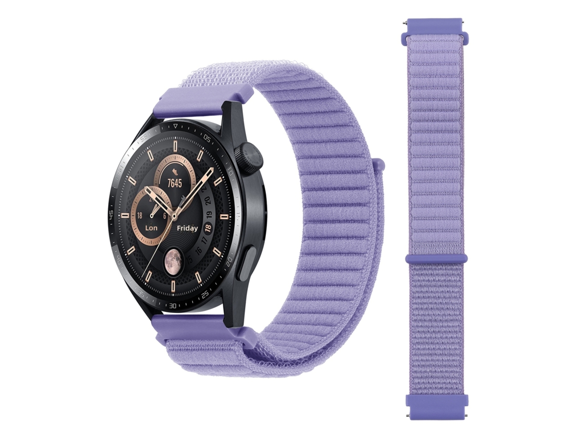 Correia de Náilon Compatível com Huawei Watch Gt6/5, Garmin, Samsung Watch6/7 Fecho de Velcro CHABERLU