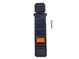 Cinto De Nylon 24mm Para Relógio Inteligente Esportivo Azul Escuro