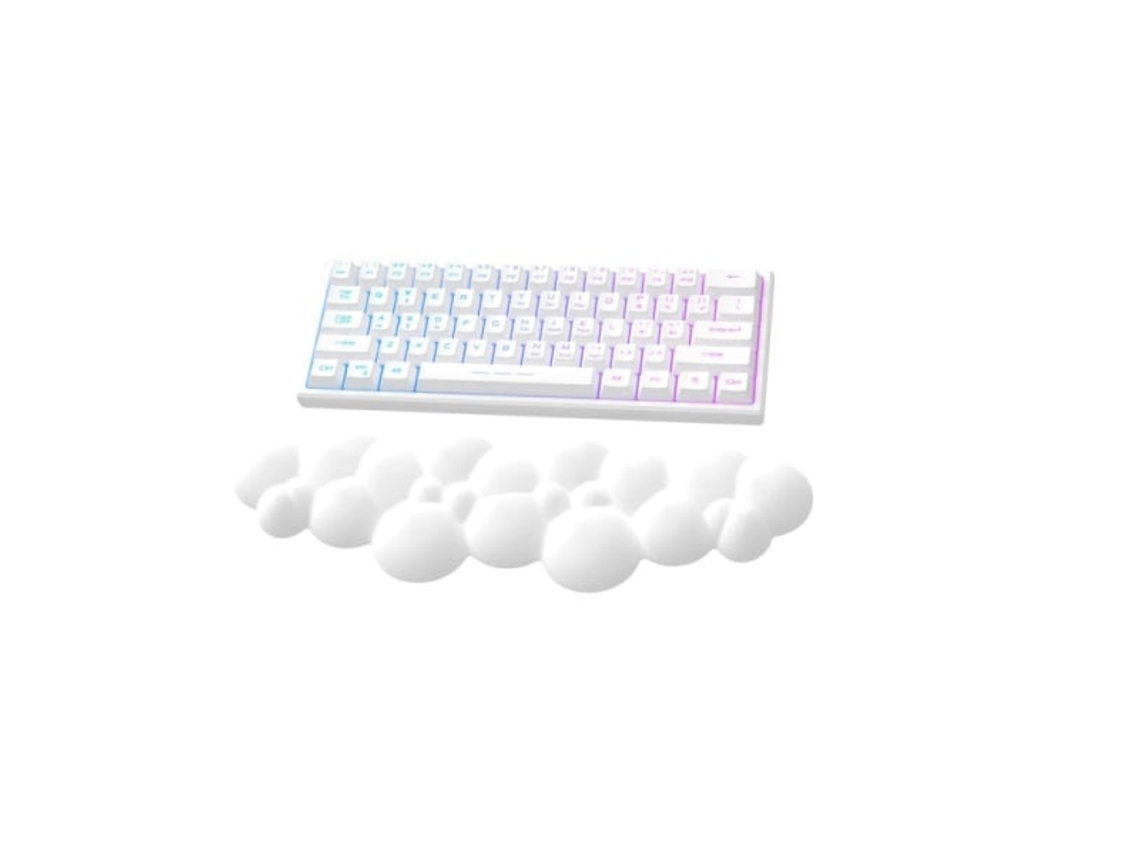 Lurelia Descanso De Pulso Ergonómico Para Teclado E Rato Branco Espuma Confortável