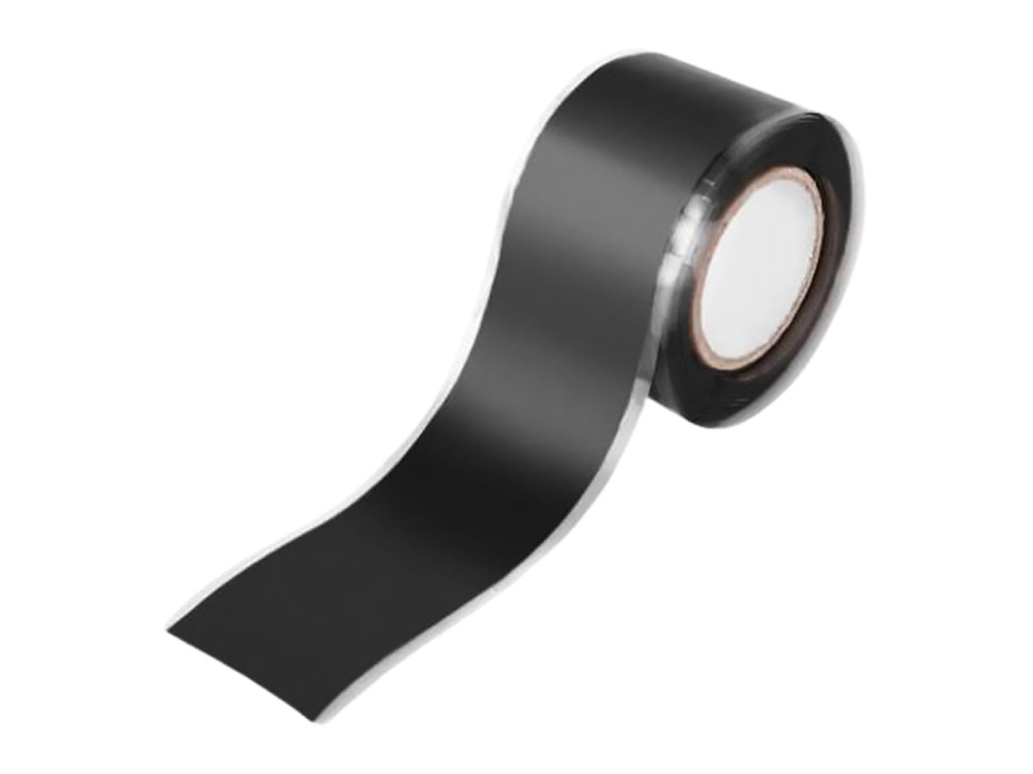 Fita De Silicone Autofusível, Ligeiramente Preta, Para Reparos Em Mangueiras E Tubulações Impermeável Resistente A Altas