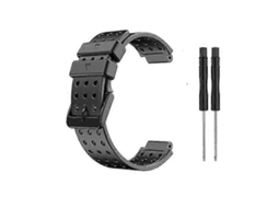 Pulseira De Silicone Preta Para Relógio Garmin Approach S20
