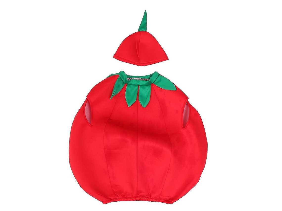 Fato De Tomate Para Criança Com Chapéu