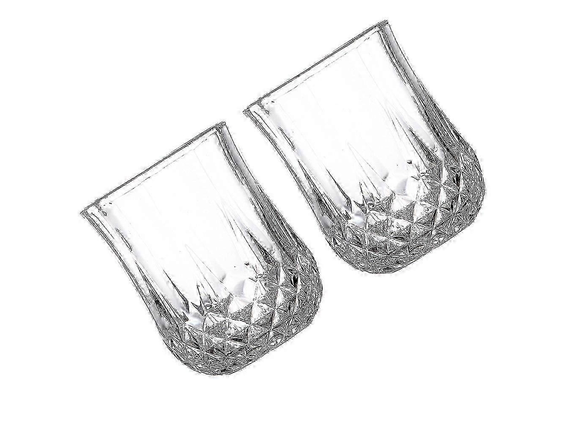 Copo De Suco Diamante Para Beber Feito Com 2 Copos De Vidro Transparente