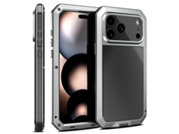 Capa Protetora De Alumínio Para Iphone 17 Pro Robusta, Elegante E Com Ótima Aderência.