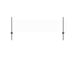Conjunto 1 Painel De Cerca Vidaxl Cinzento Aço (100 X 0,5 M)