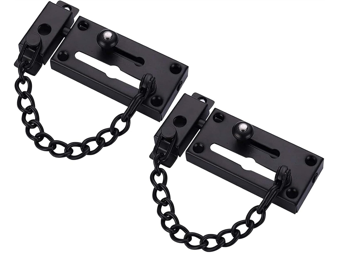 Cadeado de Corrente para Porta , Proteção, Aço Inoxidável, Trava