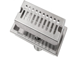 Ralo de Piso retangular alto fluxo, inox AQUAFORGE