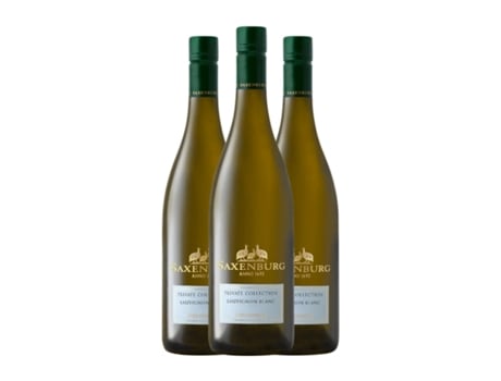 Vinho branco SAXENBURG Private Collection Sauvignon Branca Stellenbosch (0.75 L - 3 Unidades)