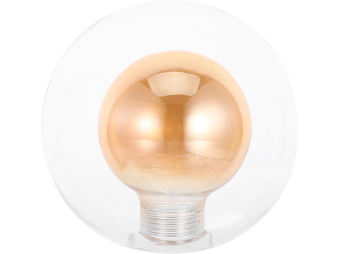 Luminária de Teto em Formato de Globo de Vidro Duplo, Brilhante e Redondo, para Máxima Difusão da Luz. SFUSHOS