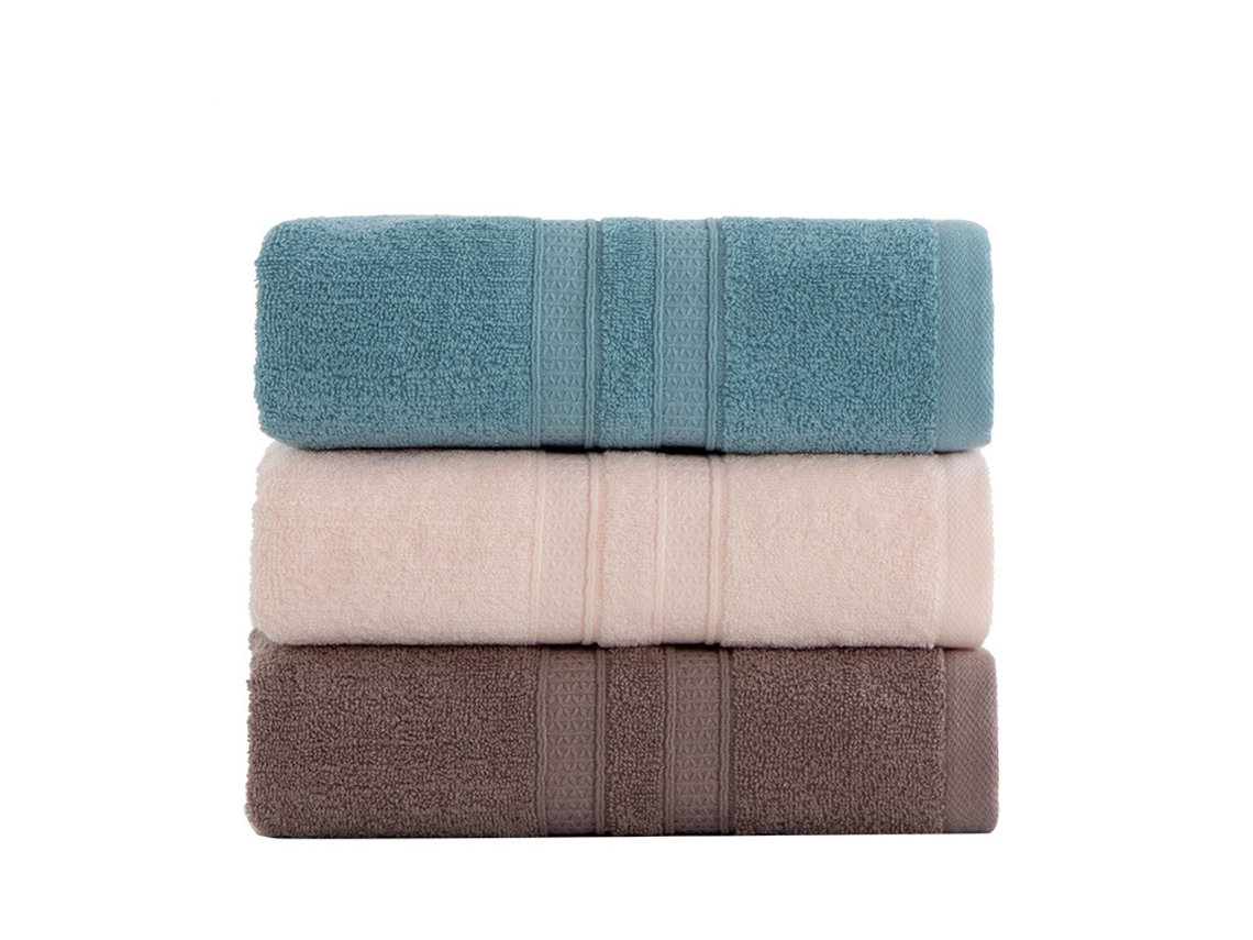 Conjunto de Luxo com 3 Toalhas de Banho 100% Algodão Egípcio Supermacio AQUAFORGE