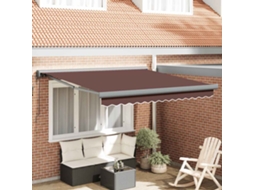 Vidaxl Toldo Retrátil Automático 300x250 Cm Castanho
