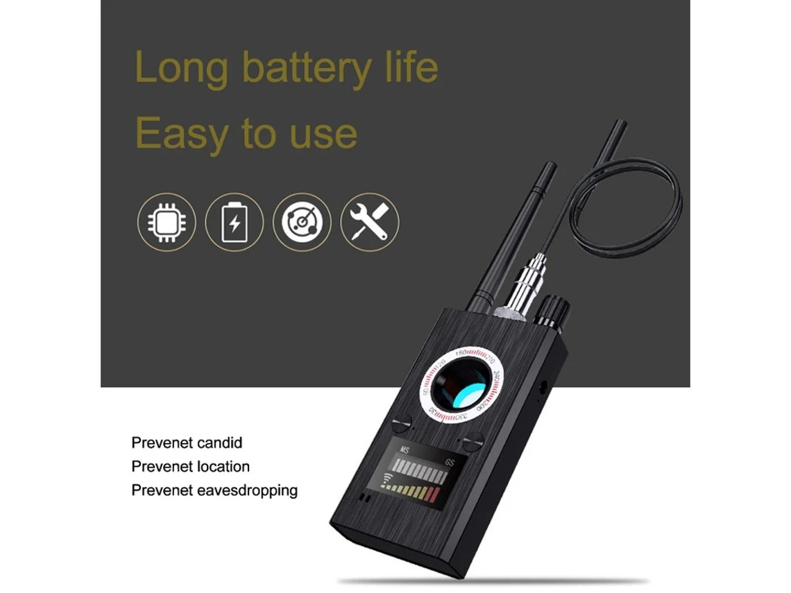 Detector De Câmera Erro Rf Sinal De Scanner Dispositivo De Gps Do Dispositivo De Escuta Localizador Para Escritório De Hotel Em Preto Yizhood
