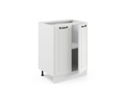 Móvel baixo de cozinha Vicco R-Line, branco country, 60 cm sem bancada