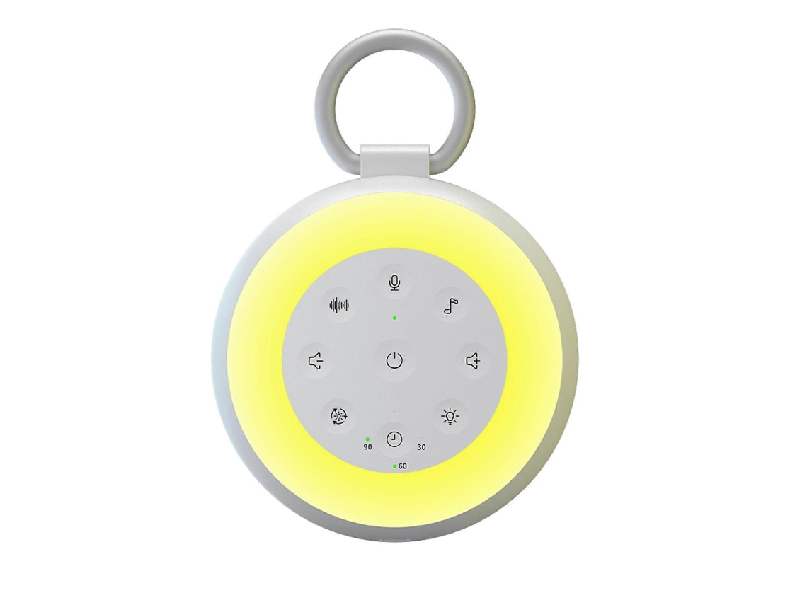 Máquina de Ruído Branco com 24 Sons Brancos Suaves e Calmantes para Auxiliar o Sono do Bebê, com Volumes Ajustáveis. TAISHENGDA
