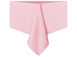2026 mantel Retangular 54x54 Polegadas Poliéster Resistente a Manchas e Arrugas Lavável para Mesa de Comedor, Festa e Campamento Rosa