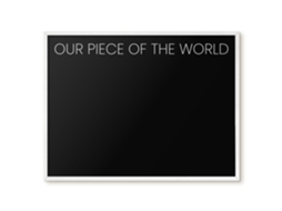 Magnetic Board Our Piece Of The World For The Living Room Espelharte (80x60 Cm)