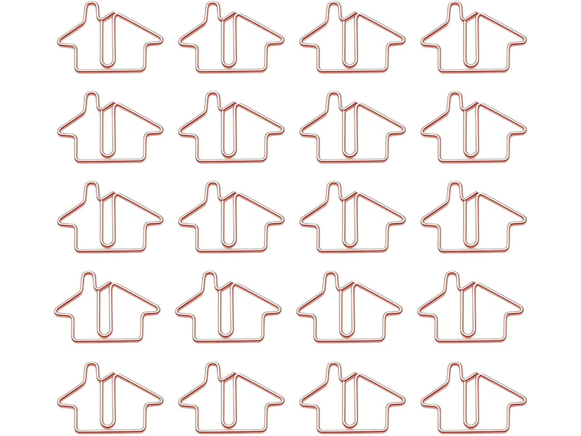Compatível com 40 clipes de papel divertidos, clipes de papel grandes com função de marcador de página, acessórios de mesa para presentes.