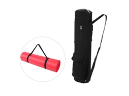 Yncm-mochila De Lona Preta Para Transportar Tapete De Yoga