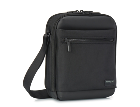 Bolsa de Cruzar Vertical em Preto 10 RFID HEDGREN App HNXT02