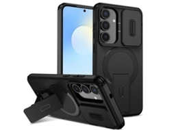 Capa Zruxe Compativel Com Samsung Galaxy S25 Fe 5g (suporte Magsafe - Protecao Deslizante - Preta)