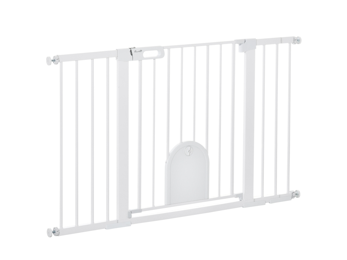 Portão de Segurança para Escadas 75 131cm Branco 76cm