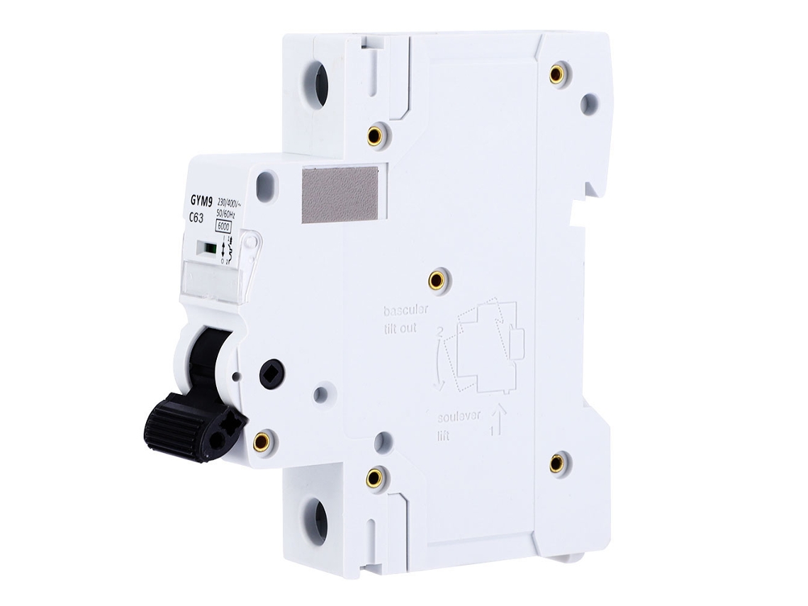 Laxiscreed Disjuntor Miniatura 1p 63a Para Proteção Elétrica Residencial E Comercial
