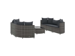 Garden Sofa Set, Garden Sofa Sets Vidaxl Cinzeto Rattan / Vime (n/a)