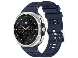 Pulseira De Silicone Respirável Com Fivela De Liga Metálica Prateada Xdfind Para Samsung Galaxy Watch8 / Watch8 Classic