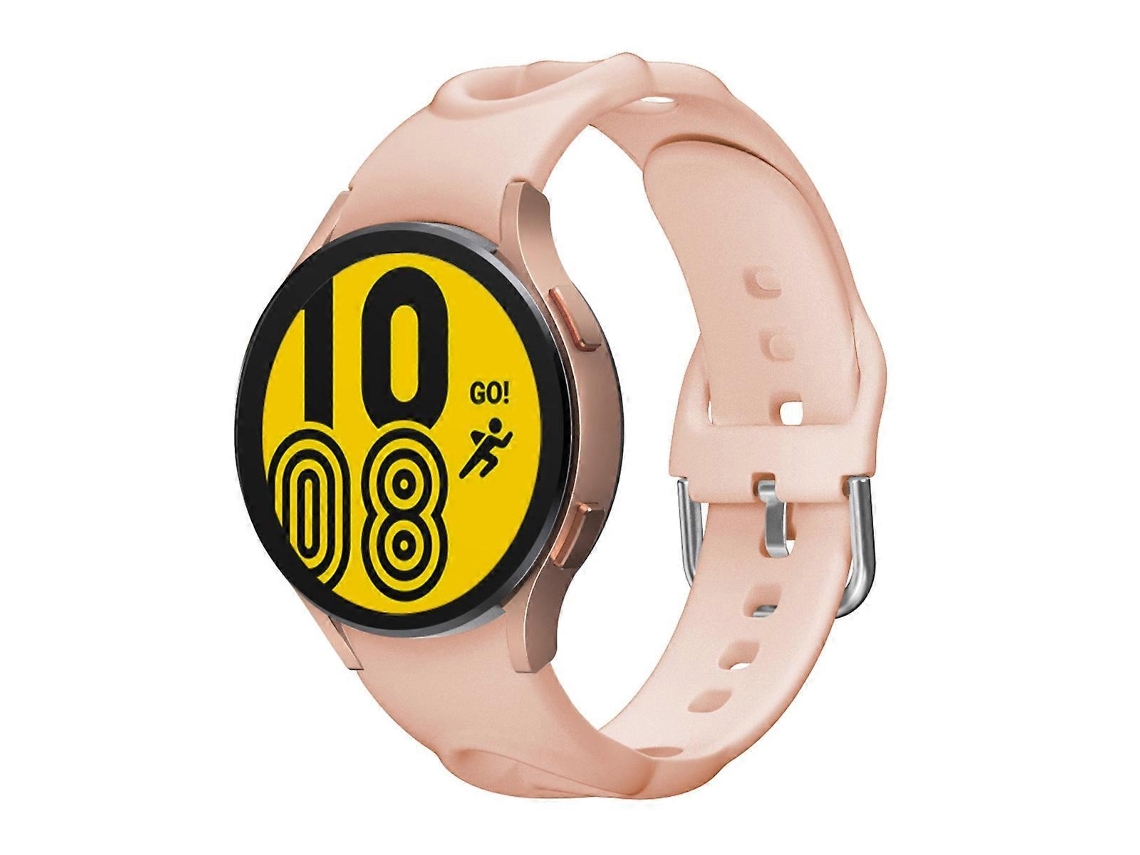 Pulseira De Silicone Vazada Com Círculo Duplo Para Samsung Galaxy Watch4 40/44mm / Watch4 Classic 42/46mm