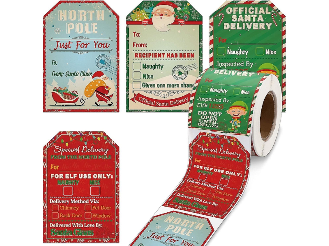 200 Adesivos/rolos De Adesivos Série De Presentes Decorativos De Natal Dxghc Aquaforge