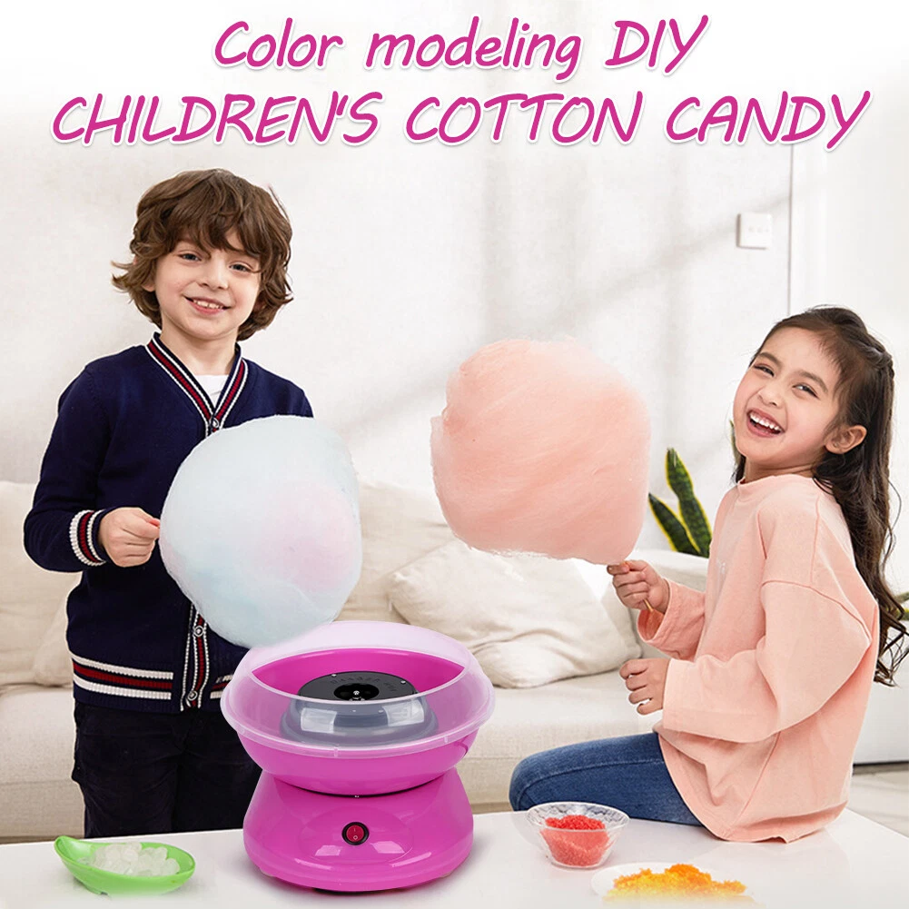 Máquina Elétrica De Algodão Doce Rosa, Máquina Caseira Para Doces De Festa Infantil SUNNY SPACES