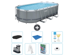 Bestway Piscina Bestway Power Steel Oval - 549x274x122 Cm - 8-peças S596