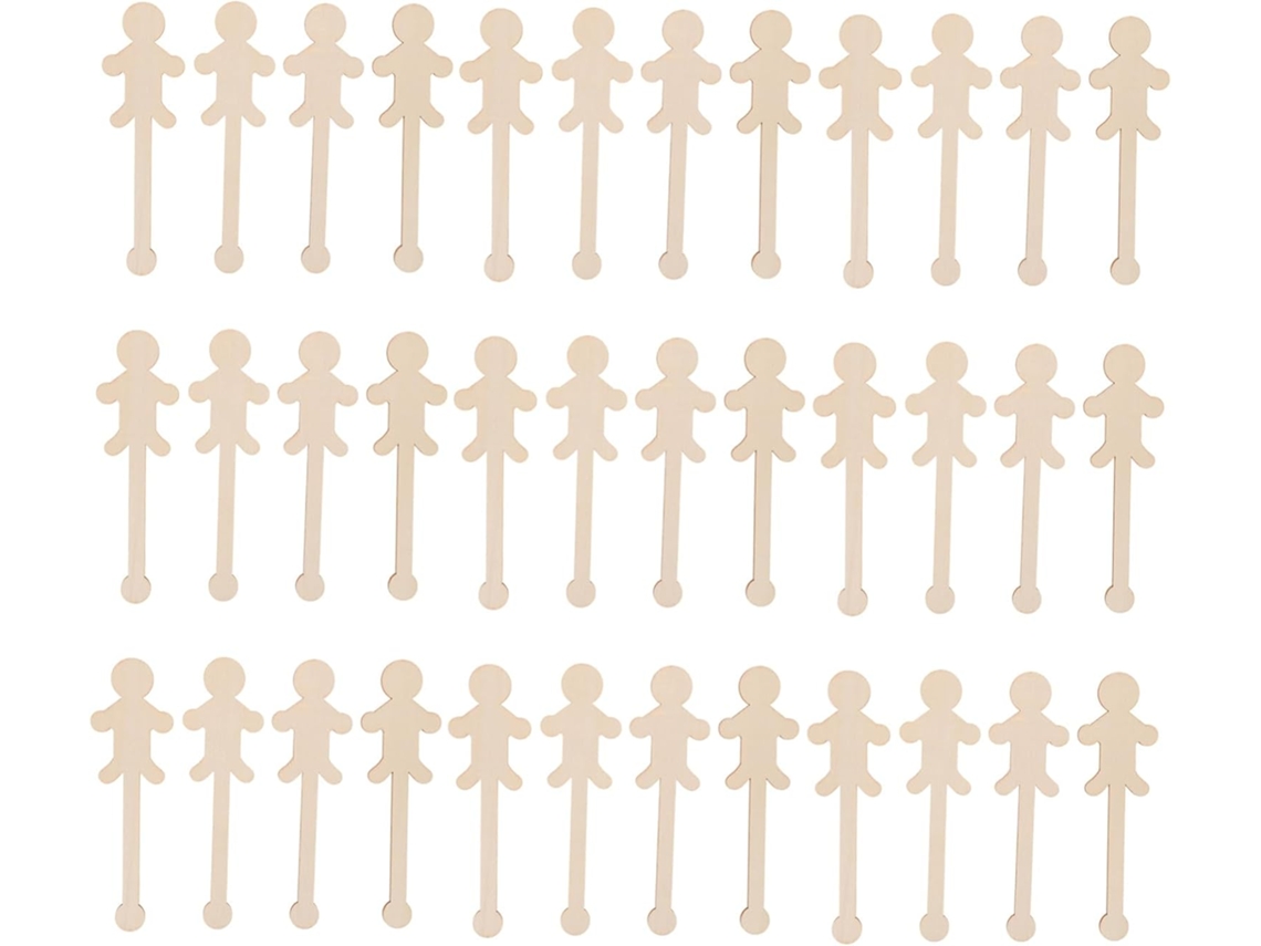 Conjunto De 90 Figuras De Madeira Para Pintar