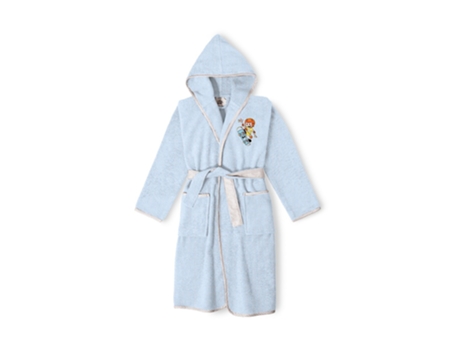 Roupão De Banho 100 Terry Algodão T 10 12 Azul B.active