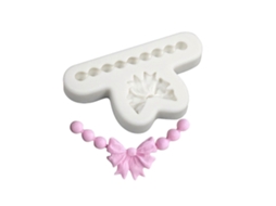 Formas De Silicone Para Chocolate, Formato De Laço, Colar De Pérolas, Para Confeitaria, Fondant E Bolos, Perfeitas Para Amantes Da Confeitaria.