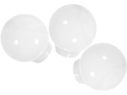 Conjunto De 3 Peças De Cúpulas Esféricas De Acrílico Para Luminárias De Exterior E Pátio. Gokoco