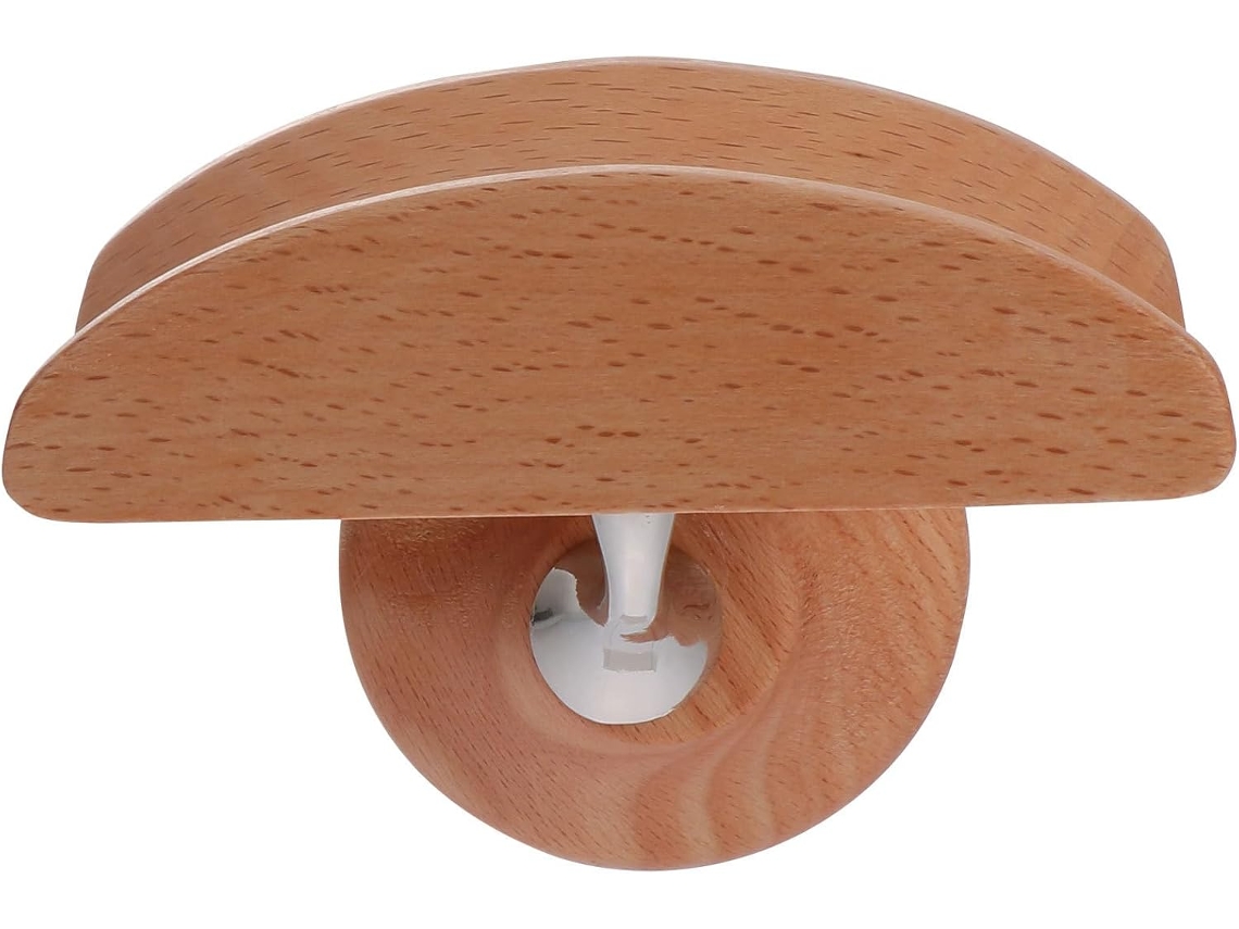Suporte De Parede Fácil Montar, Feito De Madeira Faia E Liga Metálica, Com Design Elegante Na Cor Cáqui, Ideal Para