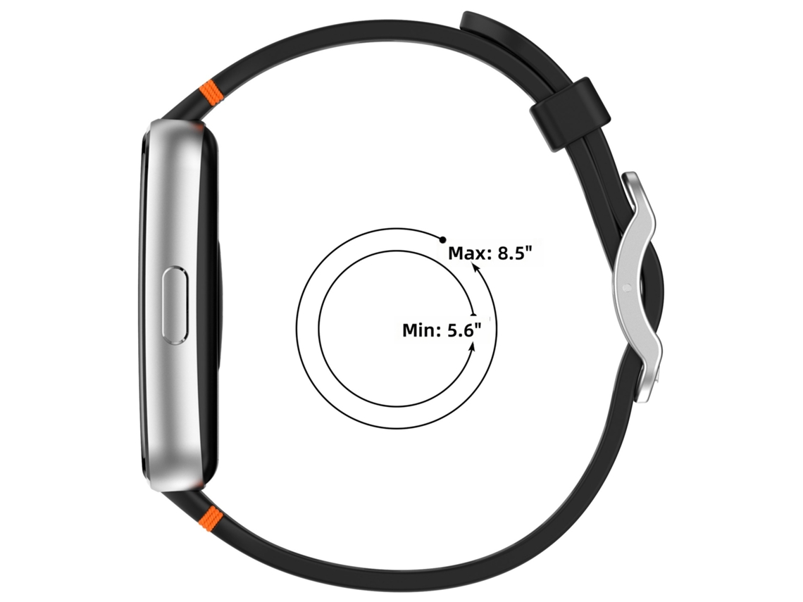 Pulseira para Huawei Band 11 e Band 11 Pro, Perfurada e Costurada com Fivela Retangular CHABERLU