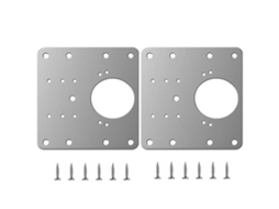 Placa De Reparo Para Móveis Com Dobradiças, Aço Inoxidável, 9x9 Cm, Pacote Com 2 Unidades Pacote Com 2 Unidades