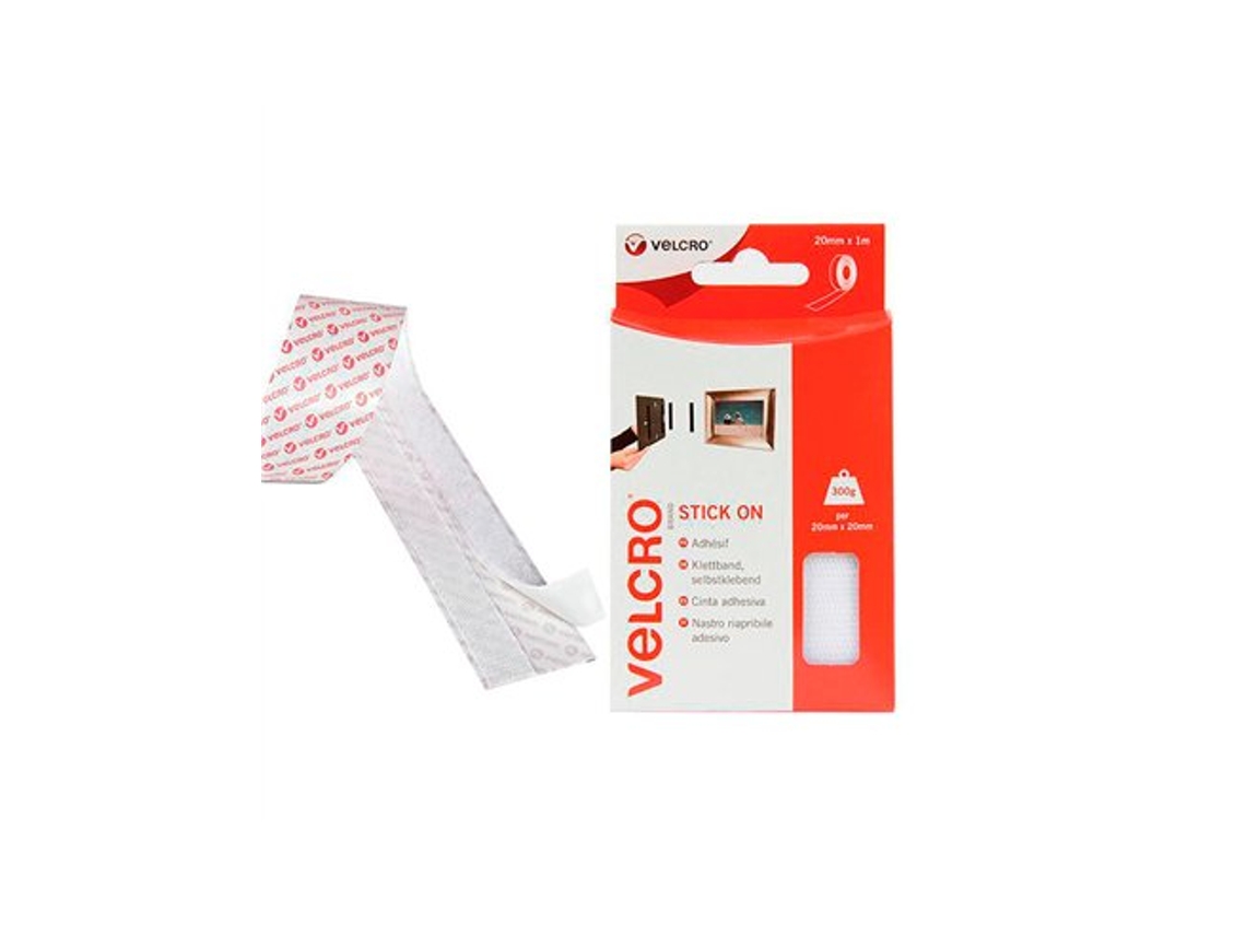 Fita Adesiva Branca De Uso Geral 20 Mm X 1 M Velcro®
