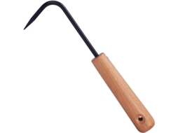 Ancinho para ervas daninhas com cabo, ferramenta de jardinagem para uso doméstico e externo.