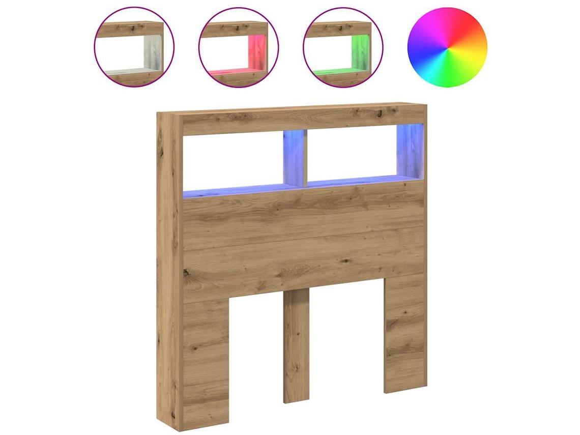 Headboard Cabinet, Headboard Cabinets Vidaxl Marrom Madeira Processada (100 X 17 X 102 Cm)