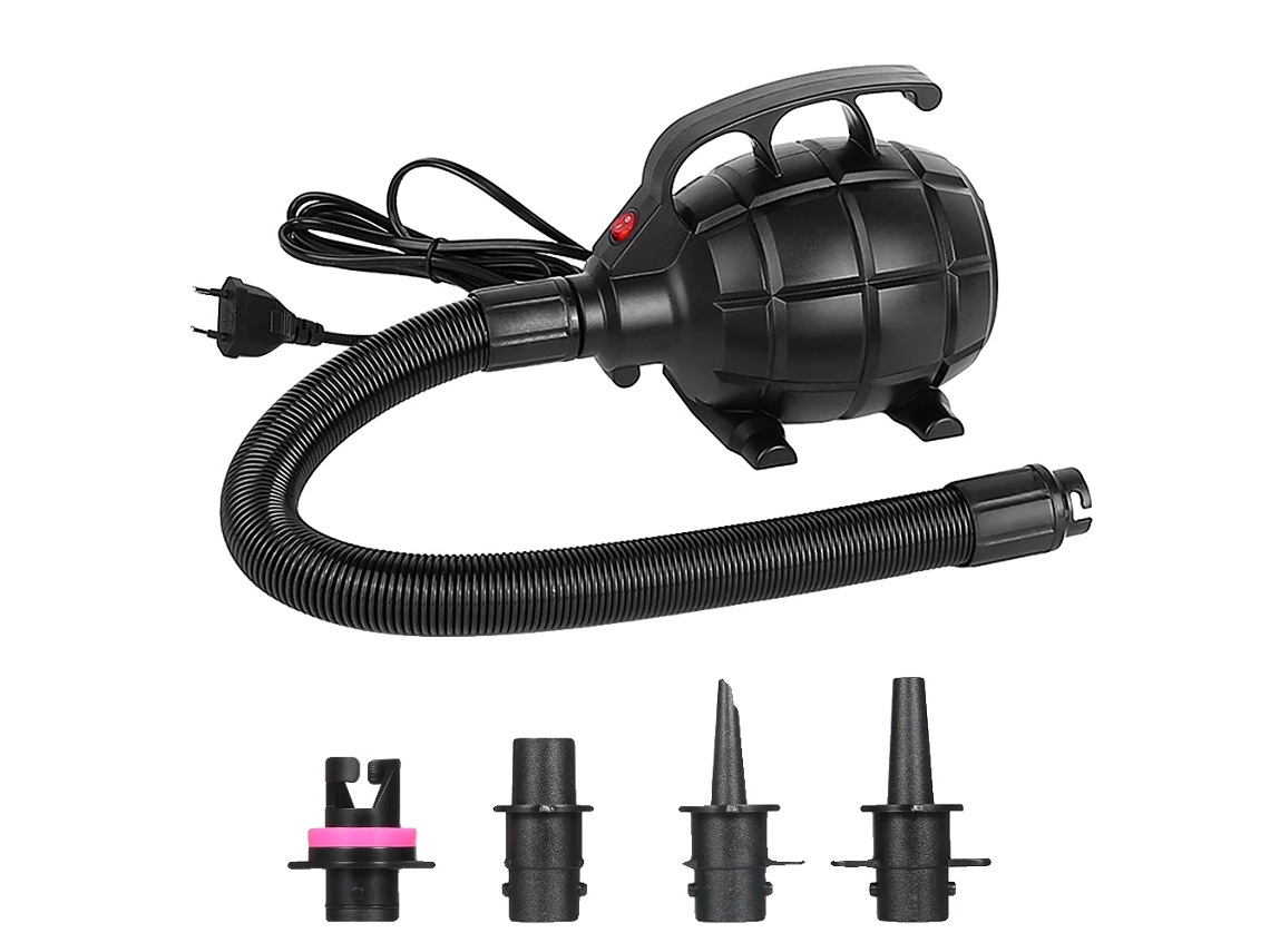Bomba De Ar Elétrica, 500 W De Potência, Design Compacto E Portátil, Preta, Ue