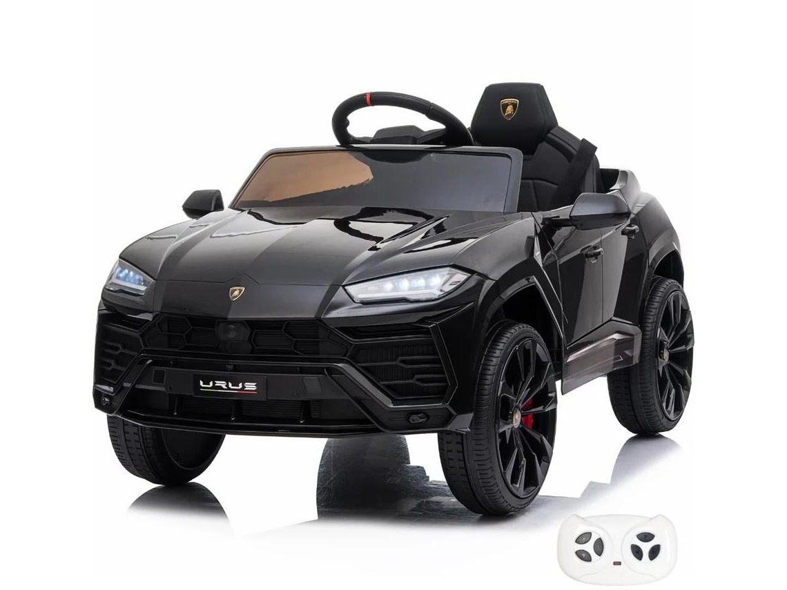 Lamborghini Urus Carro Elétrico Infantil 1 A 6 Anos – Carro Infantil 12v Com Telecomando, Portas Funcionais E Arranque Suave – Preto
