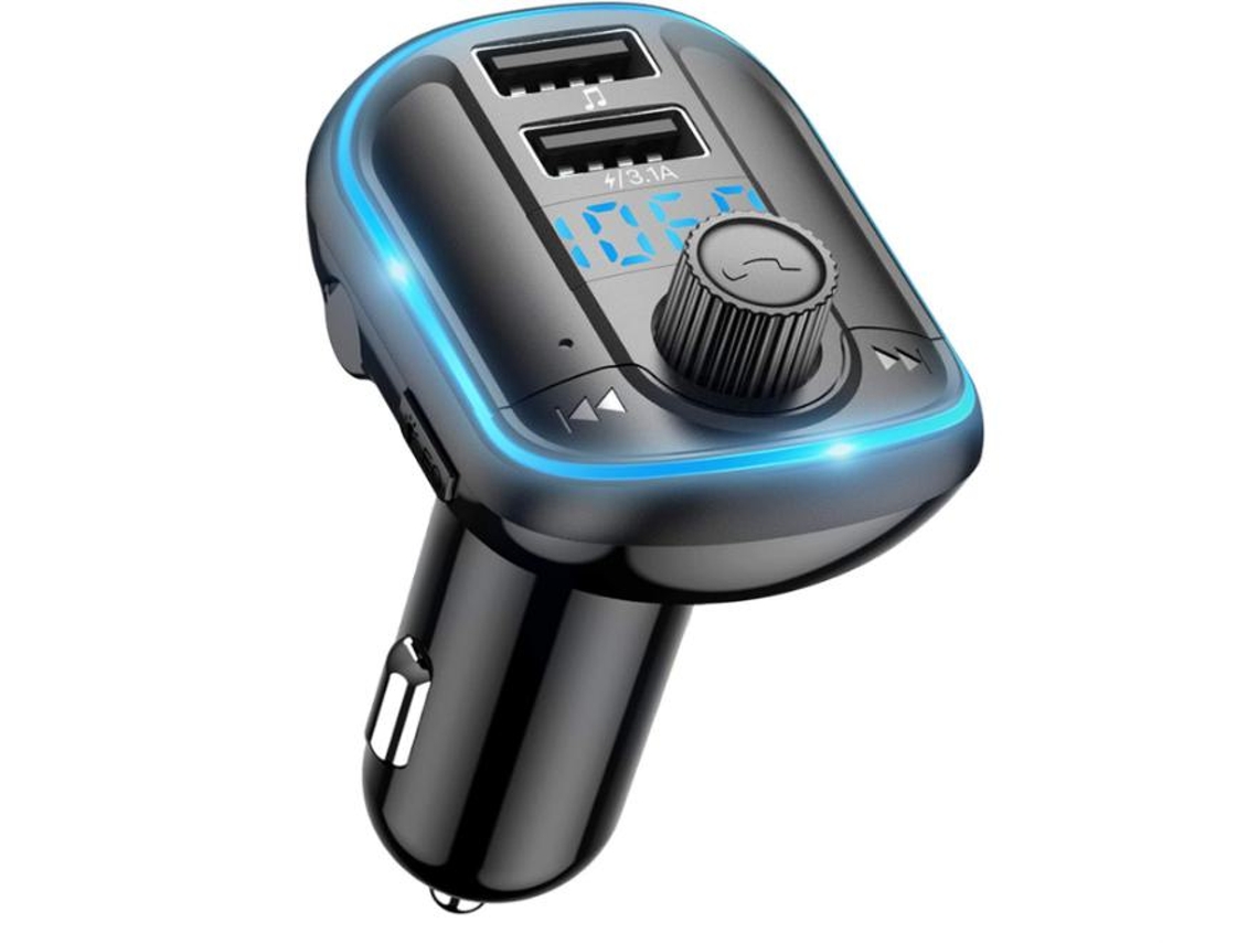 Transmissor Fm Bluetooth Yizhood T829s Tf/hifi Preto