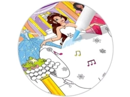 Tapete Infantil Pintura Lavável 50cm Com 12 Canetinhas Educativo Reutilizável Gokoco